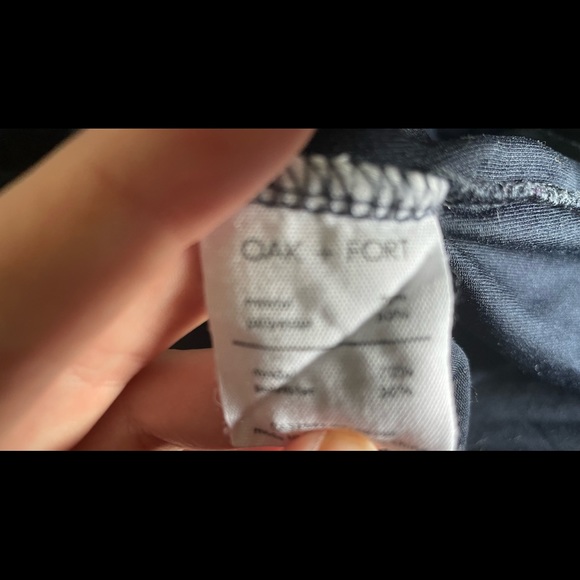 Oak + Fort Flowy Dark Dusty Blue Culottes - Medium - Picture 7 of 7